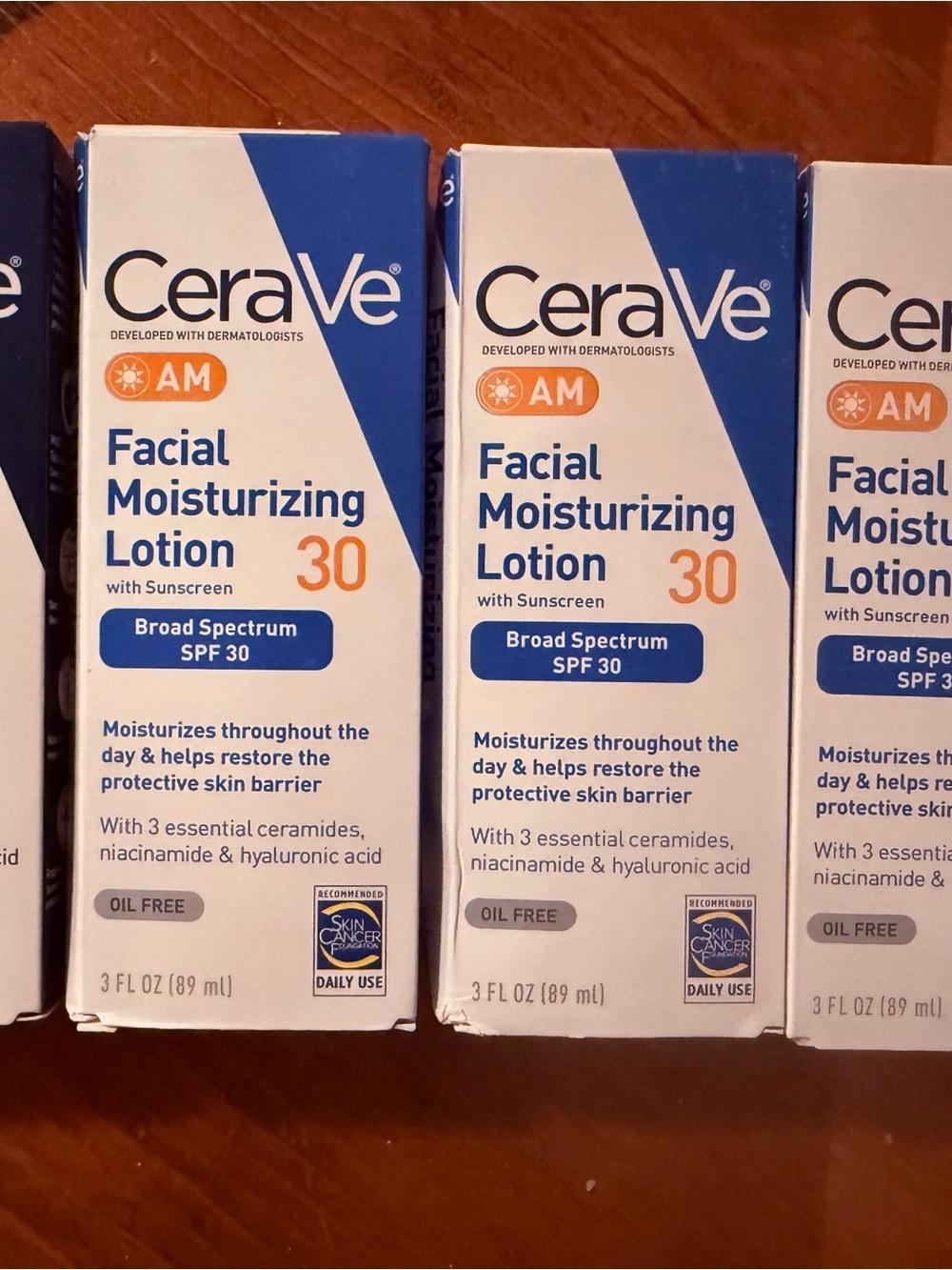 CeraVe AM Facial Moisturizing Lotion SPF 30 three and one PM